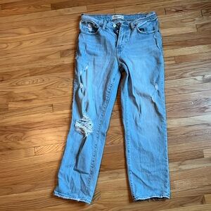 Abercrombie and Fitch boyfriend midrise jeans, distressed size 4